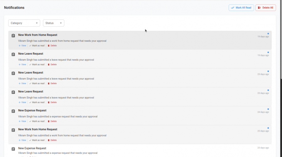 Notifications 2 - Amatia HCM